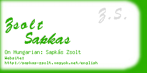zsolt sapkas business card