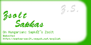 zsolt sapkas business card